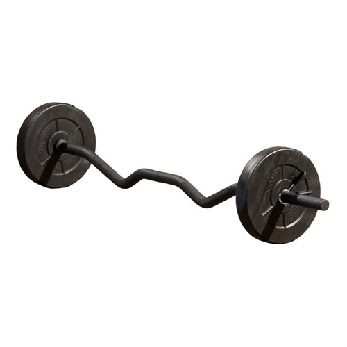 Iron Gym Curlbar Sæt - 23 kg i sort